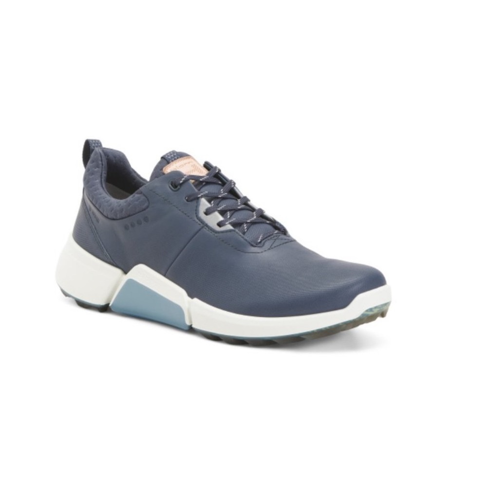 ECCO Blue Leather Biom H4 Waterproof Golf Shoes New without box